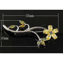 Gets.com 925 sterling silver Cubic Zirconia flower Brooch